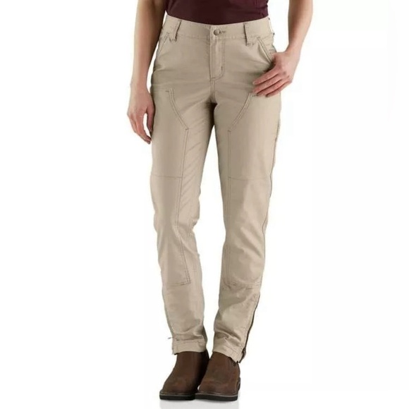 NWT Carhartt Original Fit Smithville Pants  16 Tall‎ Stain Breaker Double Front - Picture 1 of 9
